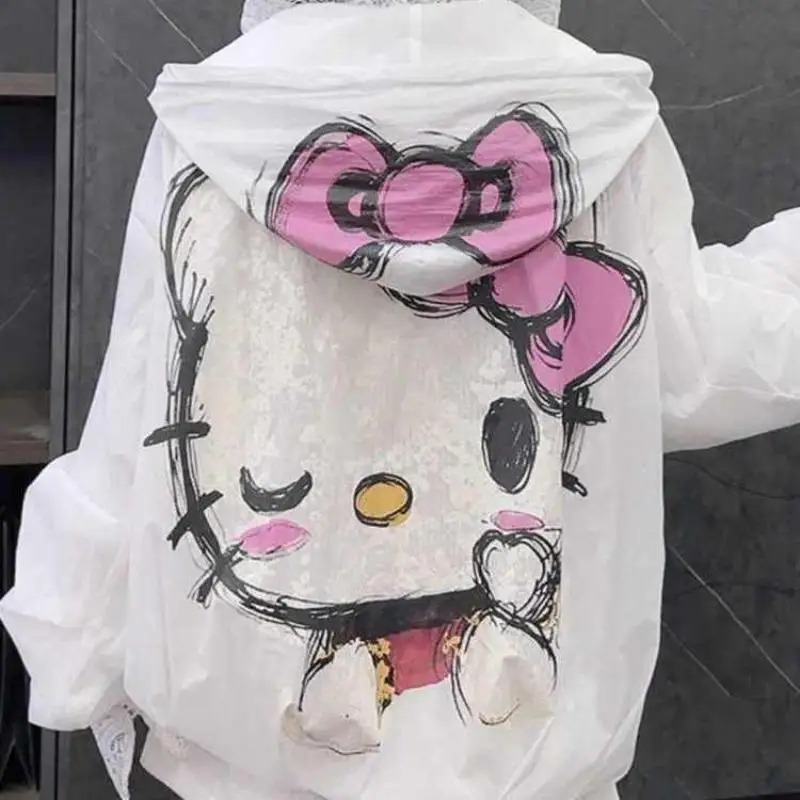 Summer Shirt Hello Kittys Cute Sunscreen Loose Hooded Long Sleeve Fashion Trendy Comfortable Breathable Gift for Girlfriend
Summer Shirt Hello Kittys Cute Sunscreen Loose Hooded Long Sleeve Fashion Trendy Comfortable Breathable Gift for Girlfriend