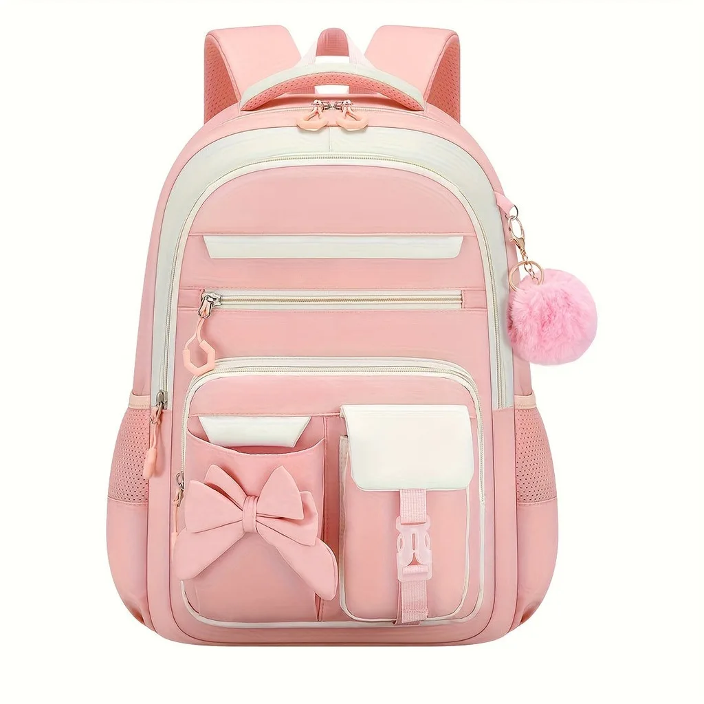Bow School Bag Set Multi-Pocket Elementary School Bag Girls School Backpack Breathable Spine Backpack For Daily Campus Use
Bow School Bag Set Multi-Pocket Elementary School Bag Girls School Backpack Breathable Spine Backpack For Daily Campus Use