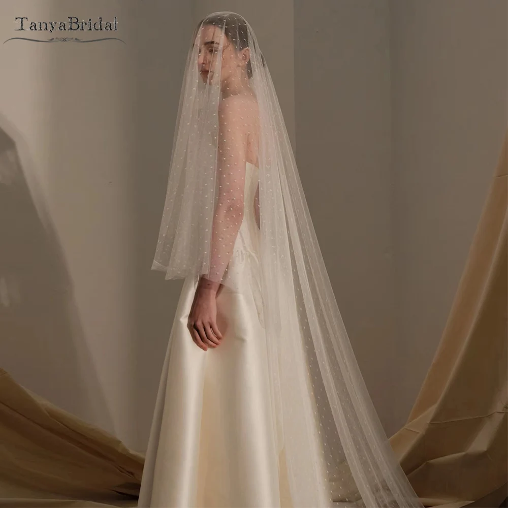 Dot Tulle Long Wedding Veils Without Comb ,Bridal Veils ,Simple Elegant Headpieces Chic DV093
Dot Tulle Long Wedding Veils Without Comb ,Bridal Veils ,Simple Elegant Headpieces Chic DV093
