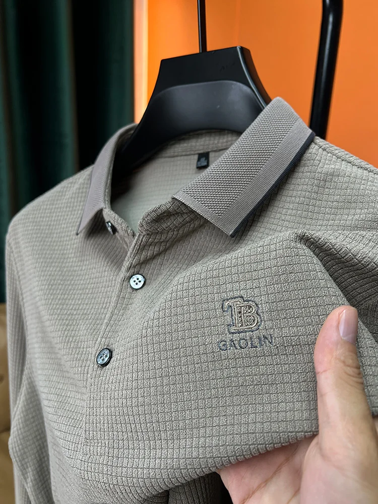 Classic Light Luxury Autumn Long Sleeve Men's Trendy Printed Solid Color New Lapel POLO Shirt Business Casual Brand Design Top
Classic Light Luxury Autumn Long Sleeve Men's Trendy Printed Solid Color New Lapel POLO Shirt Business Casual Brand Design Top