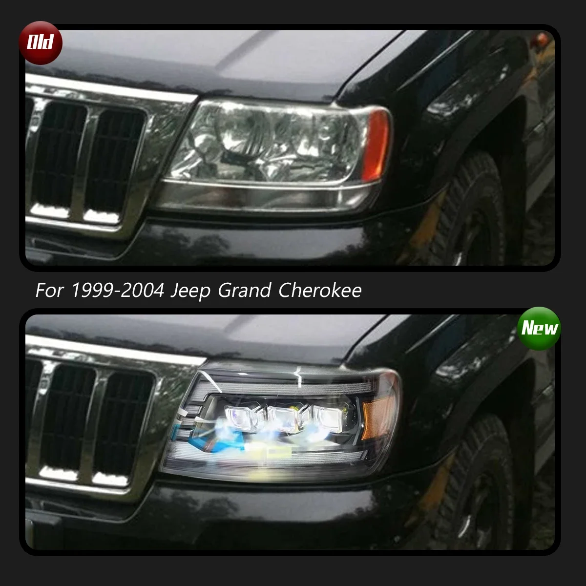 Auto AccessoriesCar For Jeep Grand Cherokee Headlight 1999-2004 Upgrade Modified to New DRL Dynamic Turn Signal LED Headlight
Auto AccessoriesCar For Jeep Grand Cherokee Headlight 1999-2004 Upgrade Modified to New DRL Dynamic Turn Signal LED Headlight