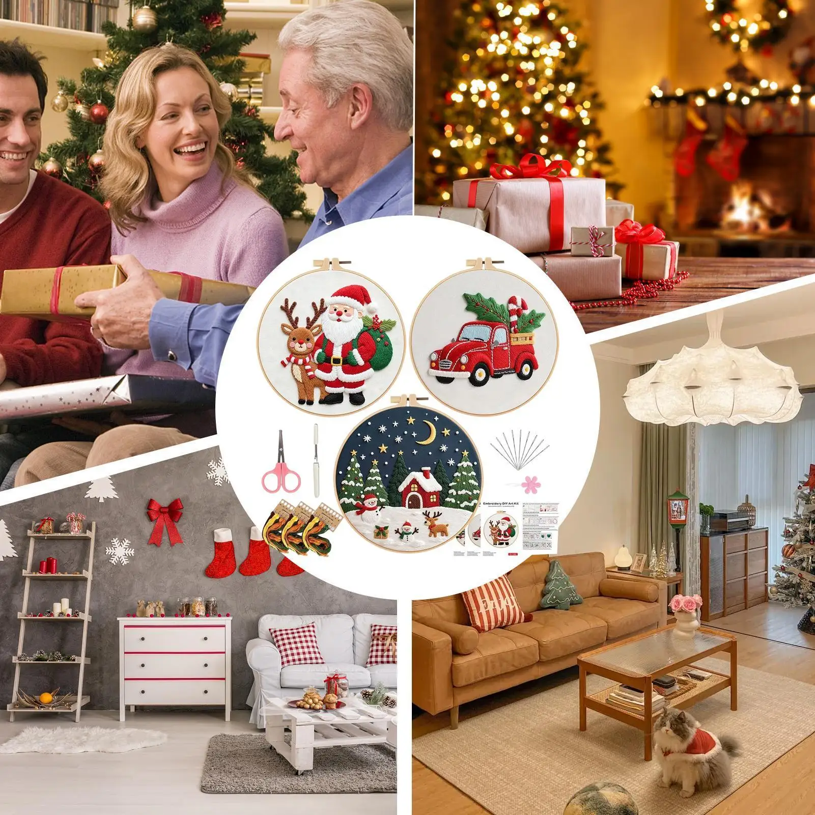 Embroidery Christmas Ornament Kits Stamped Festive Craft Supplies Beginners Winter Embroidery Ornament Kit For Women Girls Mom
Embroidery Christmas Ornament Kits Stamped Festive Craft Supplies Beginners Winter Embroidery Ornament Kit For Women Girls Mom