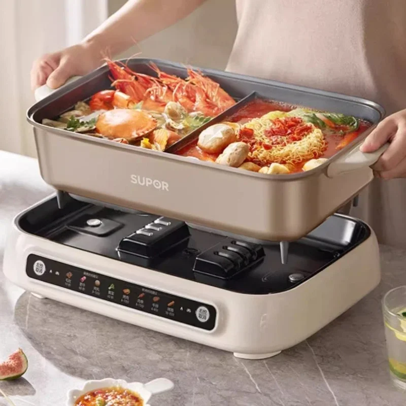 Electric hot pot double-flavor pot household 6L large capacity split multi-function cooking electric hot pot
Electric hot pot double-flavor pot household 6L large capacity split multi-function cooking electric hot pot