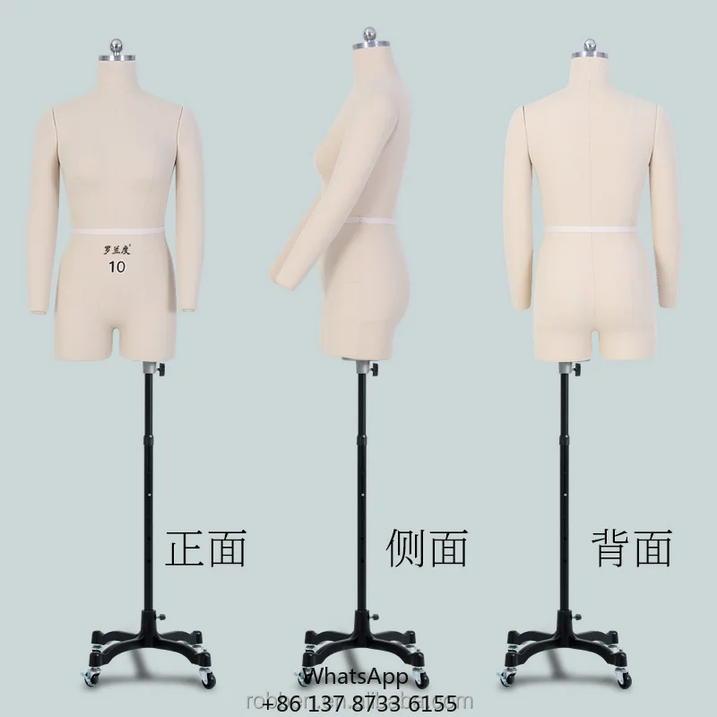 High Quality White/Black Foam Material Half Body With Wheels Female Mannequins For Clothes Store
High Quality White/Black Foam Material Half Body With Wheels Female Mannequins For Clothes Store