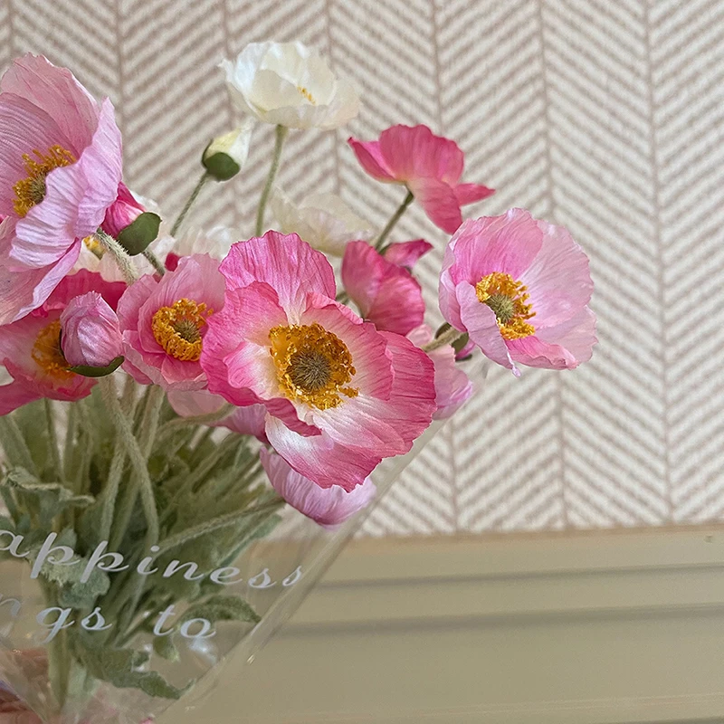 High Quality Beautiful Artificial Poppy Silk Flowers Fake Flower for Home Wedding Salon Party Luxury Decoration
High Quality Beautiful Artificial Poppy Silk Flowers Fake Flower for Home Wedding Salon Party Luxury Decoration