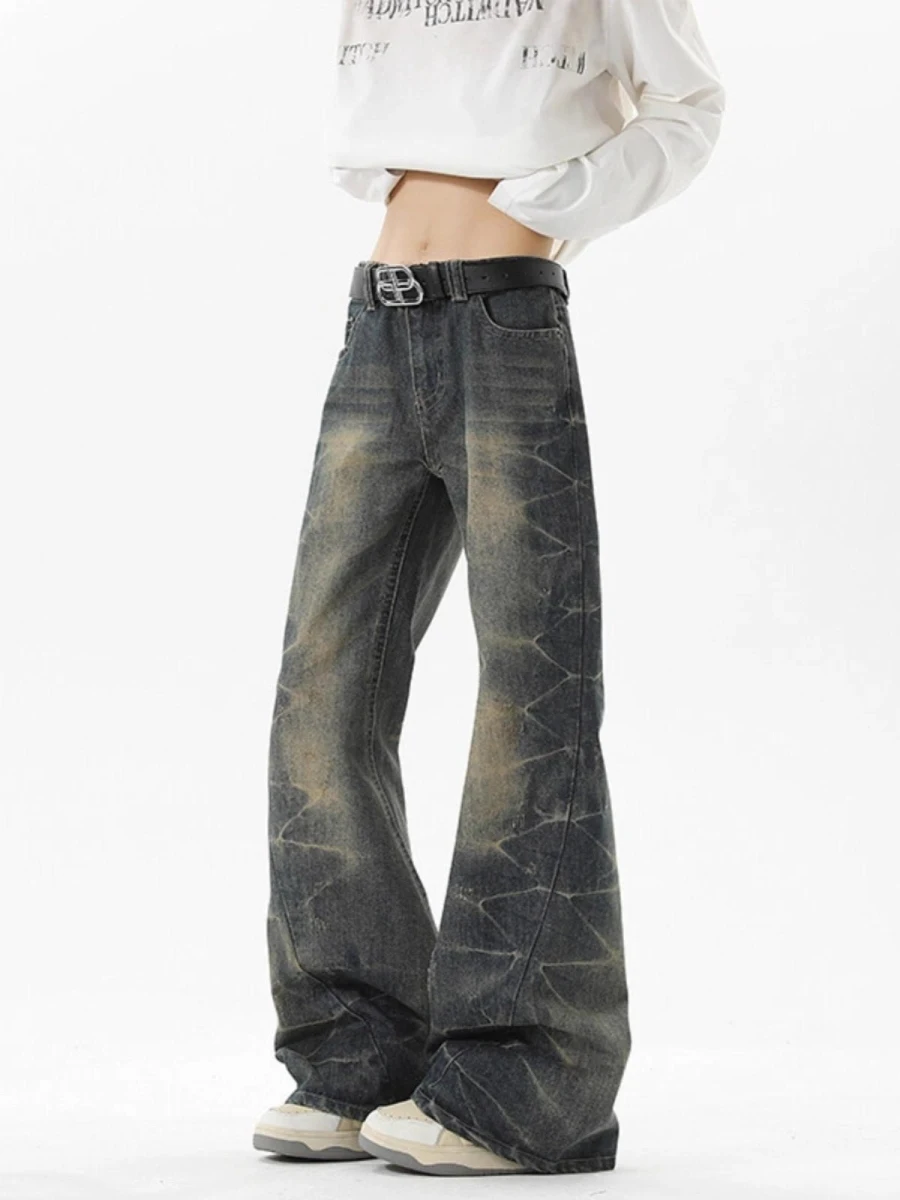 American High Street Retro Side Gathered Flared Jeans Men's Straight Leg Wide Leg Cleanfit Casual Long Trousers Trendy
American High Street Retro Side Gathered Flared Jeans Men's Straight Leg Wide Leg Cleanfit Casual Long Trousers Trendy