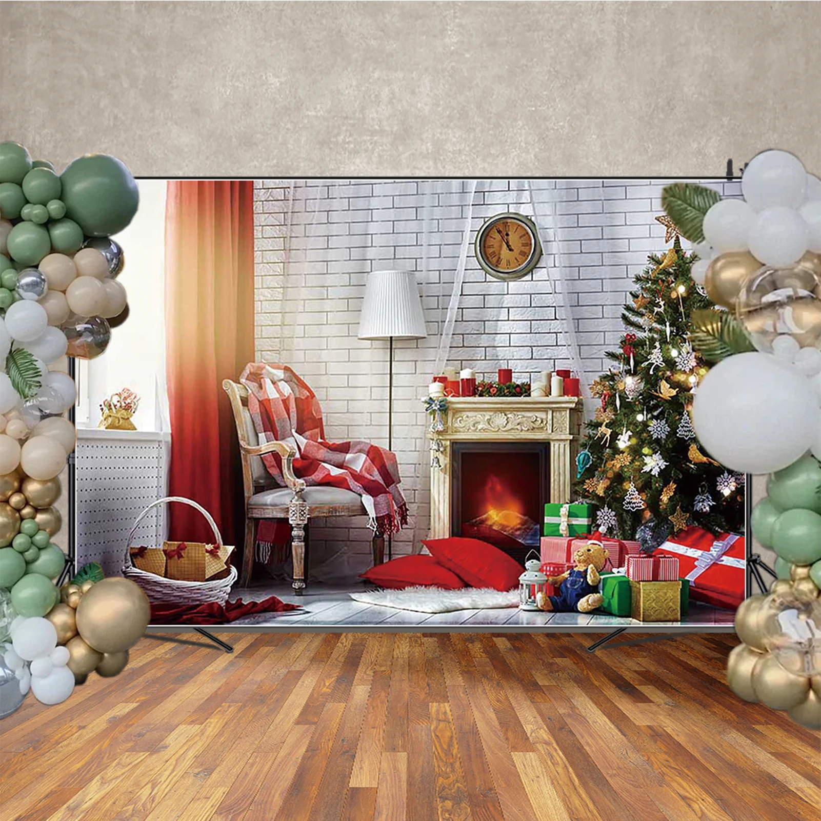 MOON.QG 2025 New Year Christmas Photography Backdrop Fireplace Babubles Gifts Background Shooting Props Baby Shower Anniversairy
MOON.QG 2025 New Year Christmas Photography Backdrop Fireplace Babubles Gifts Background Shooting Props Baby Shower Anniversairy