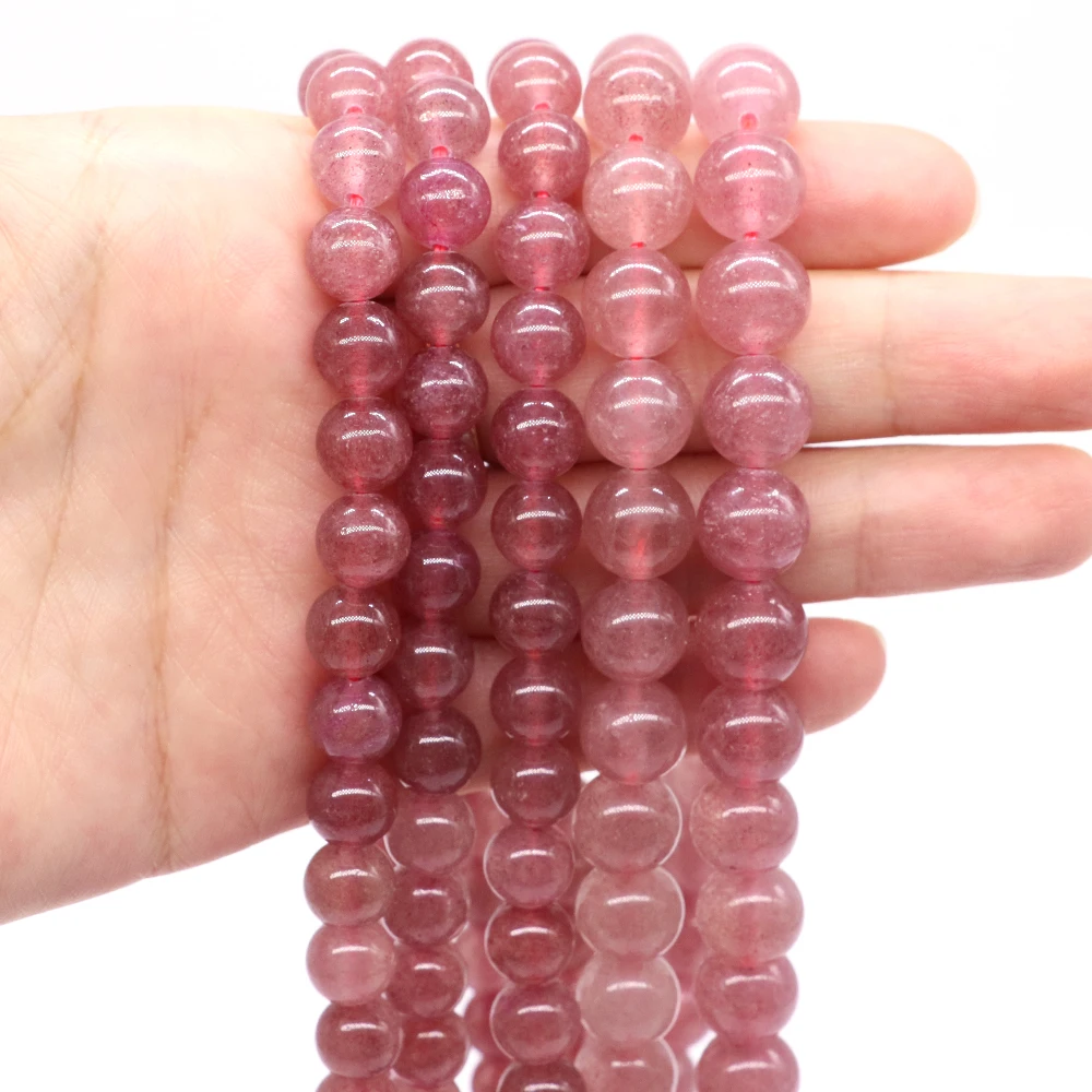 Natural Stone Beads Strawberry Quartz Round Loose Beads Diy Charm Bracelet Earrings for Jewelry Making 15" Strand 4/6/8/10mm
Natural Stone Beads Strawberry Quartz Round Loose Beads Diy Charm Bracelet Earrings for Jewelry Making 15" Strand 4/6/8/10mm