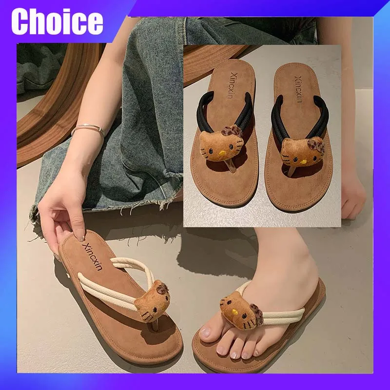 Sanrio Hellokitty Ladies Flip Flops Summer Casual Fashion Trendy Women'S Slippers Indoor/Outdoor KT Cat Slippers Beach Shoe Gift
Sanrio Hellokitty Ladies Flip Flops Summer Casual Fashion Trendy Women'S Slippers Indoor/Outdoor KT Cat Slippers Beach Shoe Gift