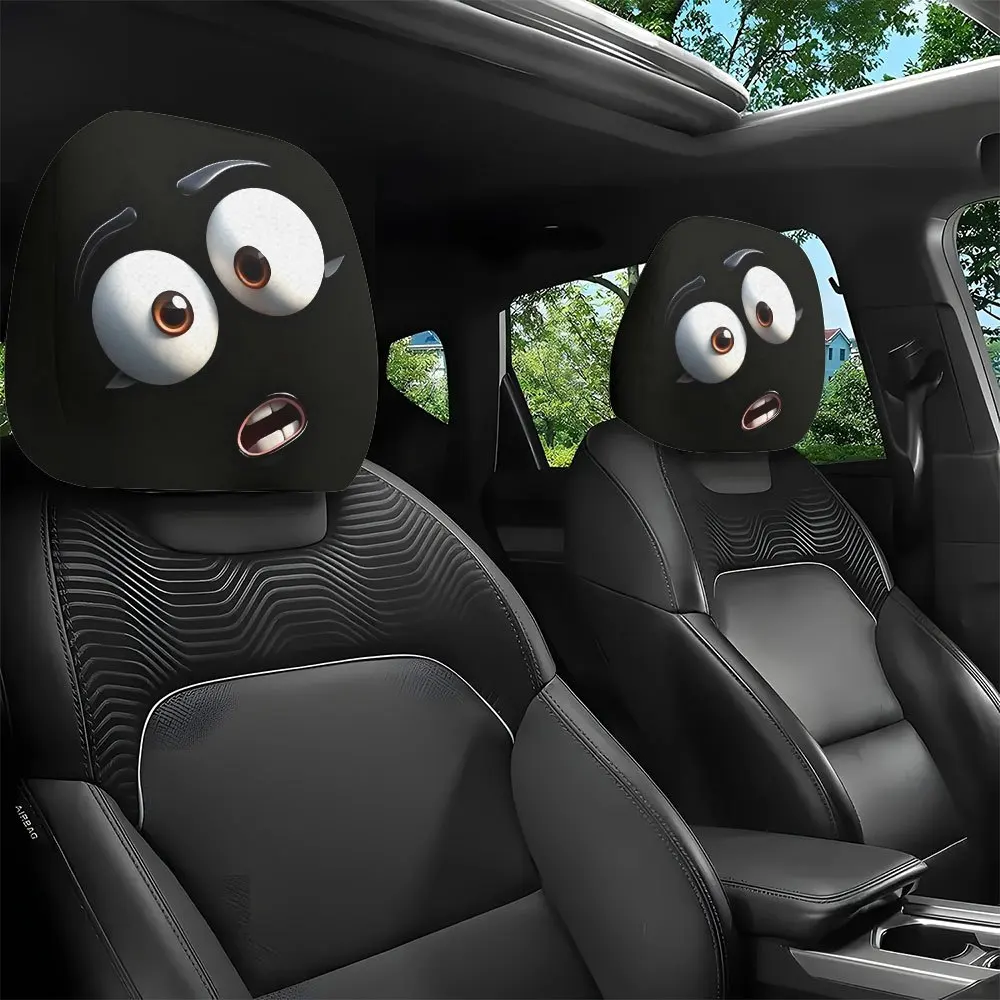 2pcs, Funny Big-Eyed Expression Printed Car Headrest Covers, Suitable for All Seasons, Made of Soft, Comfortable, And Breathab
2pcs, Funny Big-Eyed Expression Printed Car Headrest Covers, Suitable for All Seasons, Made of Soft, Comfortable, And Breathab