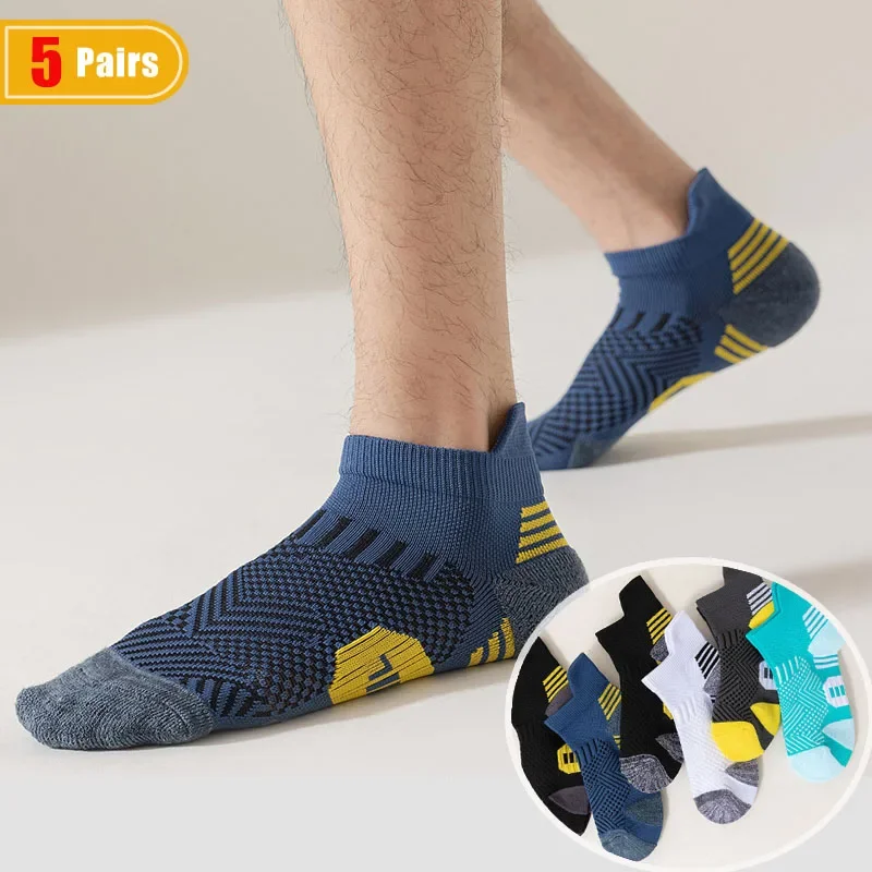 5 Pairs Men's Sport Socks Sweat-Absorbing Breathable Ankle Terry Anti-Bacterial Compression Outdoor Terry Bottom Crew Socks Boy
5 Pairs Men's Sport Socks Sweat-Absorbing Breathable Ankle Terry Anti-Bacterial Compression Outdoor Terry Bottom Crew Socks Boy