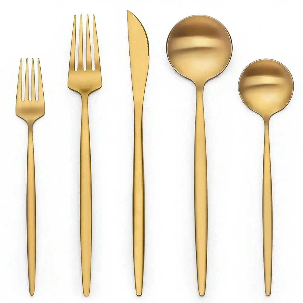 Piece Gold Silverware Set For 4, Stainless Steel Flatware Set, Gold Cutlery Set Utensils Set, Tableware Include Forks Knives Sp
Piece Gold Silverware Set For 4, Stainless Steel Flatware Set, Gold Cutlery Set Utensils Set, Tableware Include Forks Knives Sp