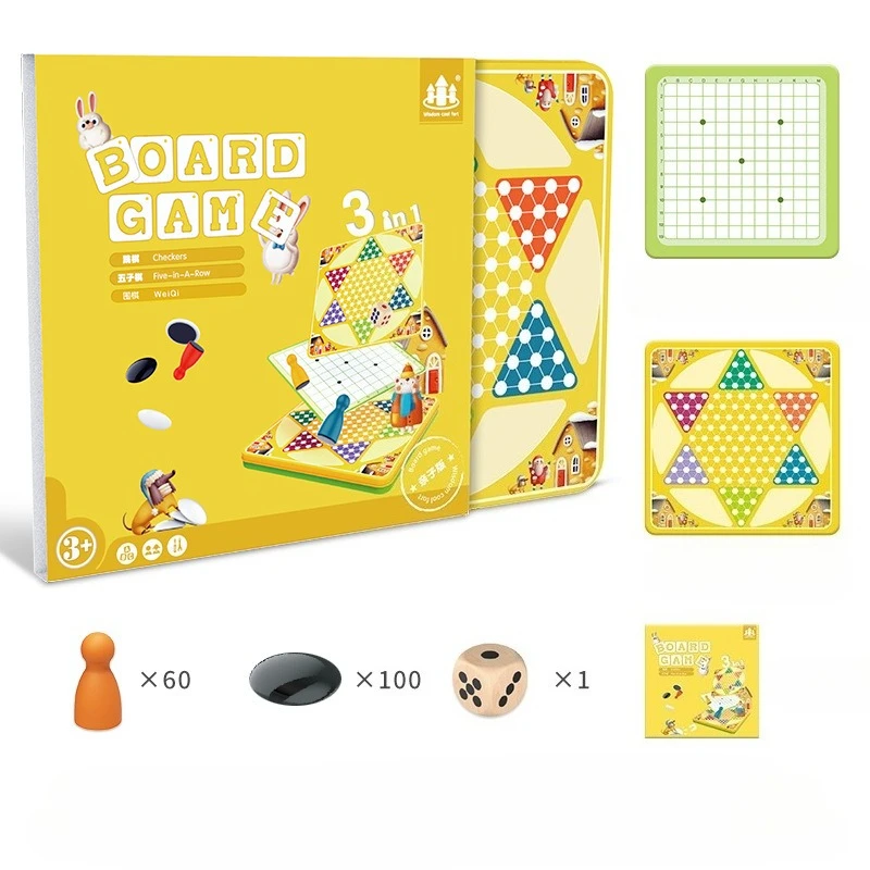 Snake Ladder Flying Chess Educational Children Toys Parent-Child Interactive Board Games Set with Magnetic Tin Box Kids Gift
Snake Ladder Flying Chess Educational Children Toys Parent-Child Interactive Board Games Set with Magnetic Tin Box Kids Gift