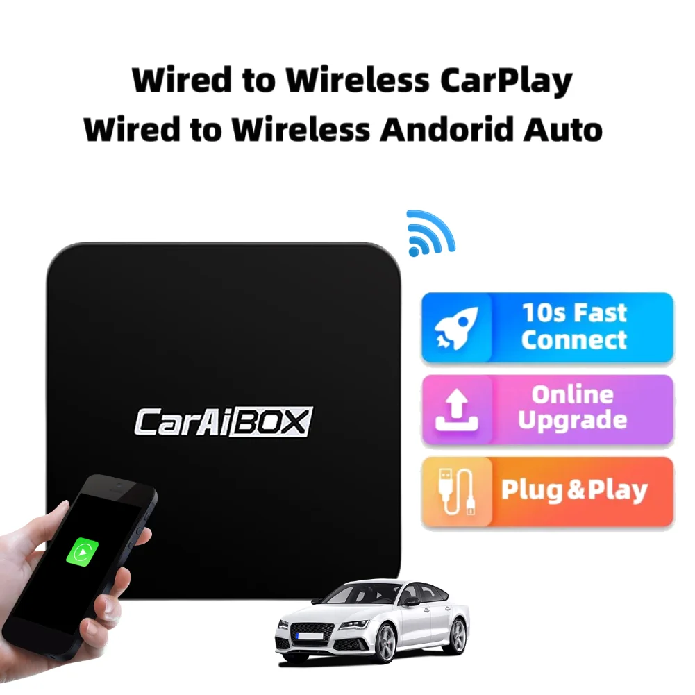 CarAIBOX 2in1 Wireless Android Auto Carplay Adapter Smart Car AI Box Car OEM Wired CarPlay To Wireless CarPlay AI Box
CarAIBOX 2in1 Wireless Android Auto Carplay Adapter Smart Car AI Box Car OEM Wired CarPlay To Wireless CarPlay AI Box