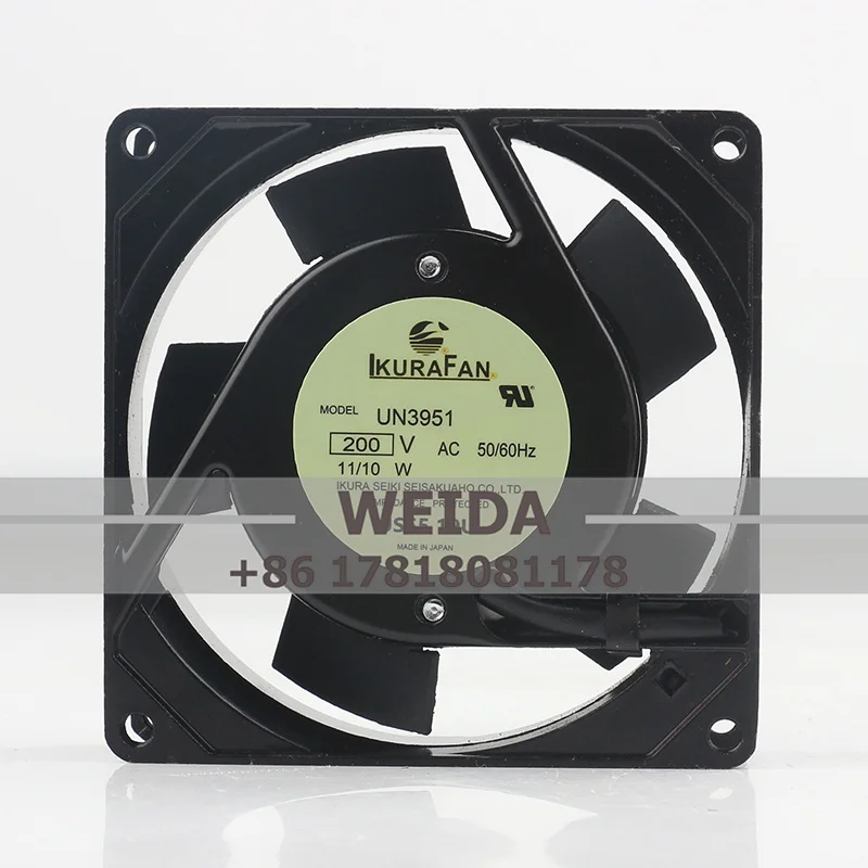 Original Genuine IKURA FAN 220V 230V AC 200V 11/10W 50/60Hz 9025 90X90X25MM 9CM Frequency Converter Aluminum UN3951 Cooling Fan
Original Genuine IKURA FAN 220V 230V AC 200V 11/10W 50/60Hz 9025 90X90X25MM 9CM Frequency Converter Aluminum UN3951 Cooling Fan