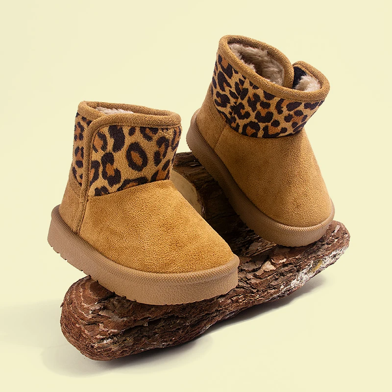 Winter Black Brown Kids Boys Girls Leopard Print Patchwork faux fur Short Shaft Snow Boots Warm Fleece Durable Outdoor Comfort
Winter Black Brown Kids Boys Girls Leopard Print Patchwork faux fur Short Shaft Snow Boots Warm Fleece Durable Outdoor Comfort