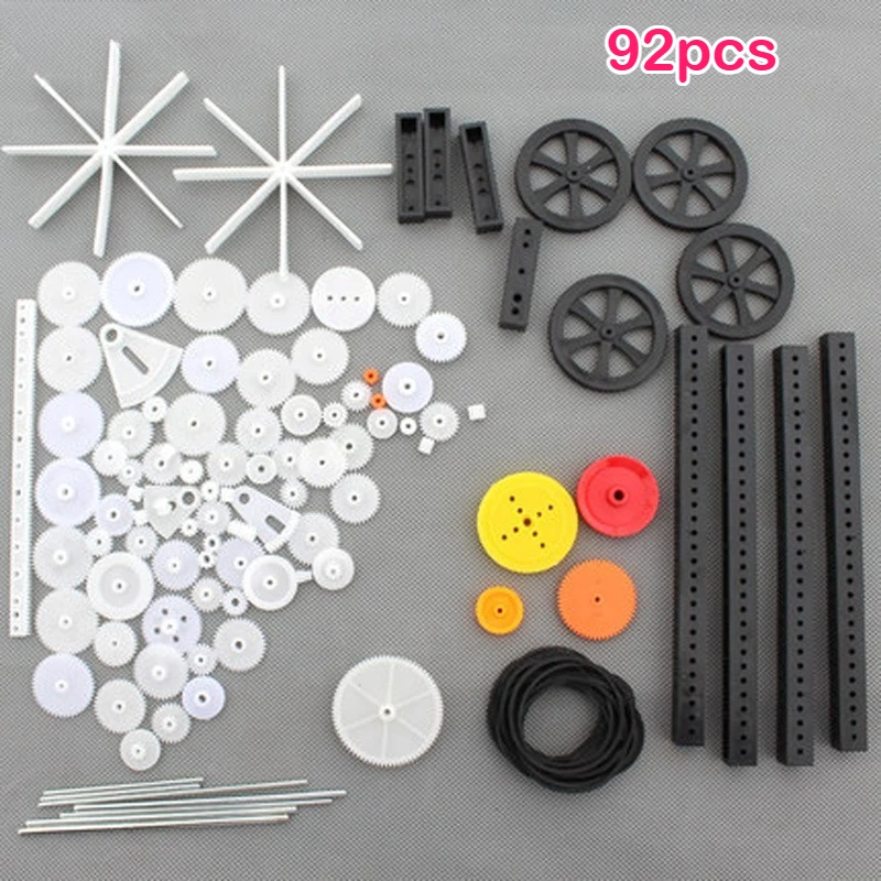 92 kinds of plastic gear bags, motor gear robot accessories, car model ship motor model DIY gearbox accessories
92 kinds of plastic gear bags, motor gear robot accessories, car model ship motor model DIY gearbox accessories