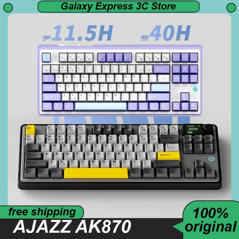 AJAZZ AK870 Mechanical Keyboard Tri-mode RGB Hot Swap Bluetooth Wireless Gaming Magnetic Switch Keyboard Customized Pc Accessory
AJAZZ AK870 Mechanical Keyboard Tri-mode RGB Hot Swap Bluetooth Wireless Gaming Magnetic Switch Keyboard Customized Pc Accessory