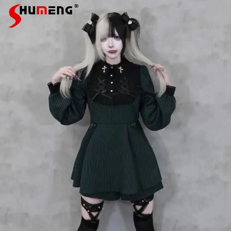 Japanese Rojita Personalized Embroidery Sweet Long Sleeved Lace-up Dress Shorts Two Piece Set SC Lolita Style Y2k Clothes Suit
Japanese Rojita Personalized Embroidery Sweet Long Sleeved Lace-up Dress Shorts Two Piece Set SC Lolita Style Y2k Clothes Suit