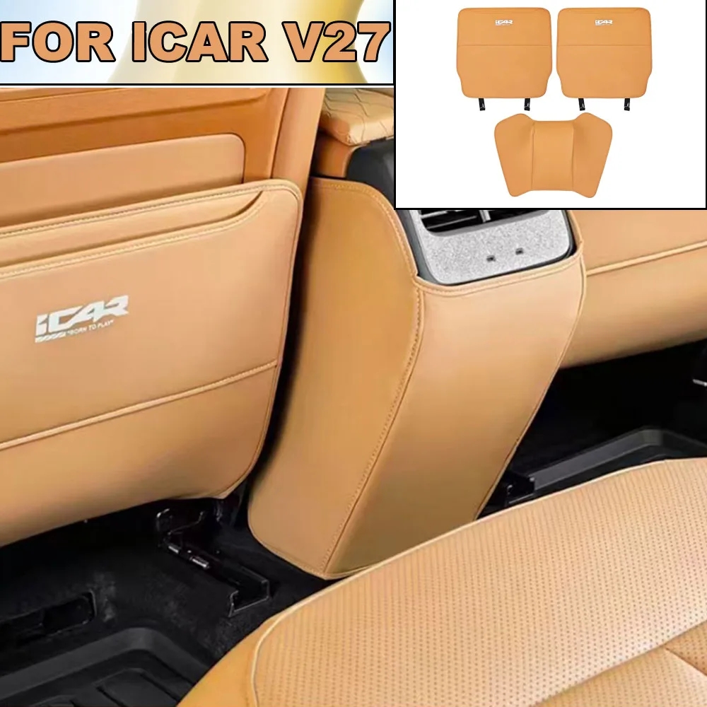 Car Leather Seat Back Anti-Dirty Mat For Chery iCAR V27 2026-2027 Rear Seat Kick Guard Interior Decoration Accessories
Car Leather Seat Back Anti-Dirty Mat For Chery iCAR V27 2026-2027 Rear Seat Kick Guard Interior Decoration Accessories