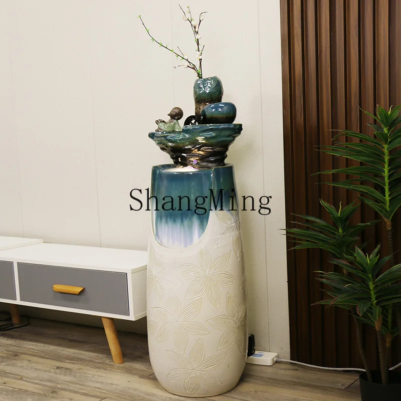 CL ceramic floor-to-ceiling running water ornament living room TV cabinet coffee table next to atomization
CL ceramic floor-to-ceiling running water ornament living room TV cabinet coffee table next to atomization