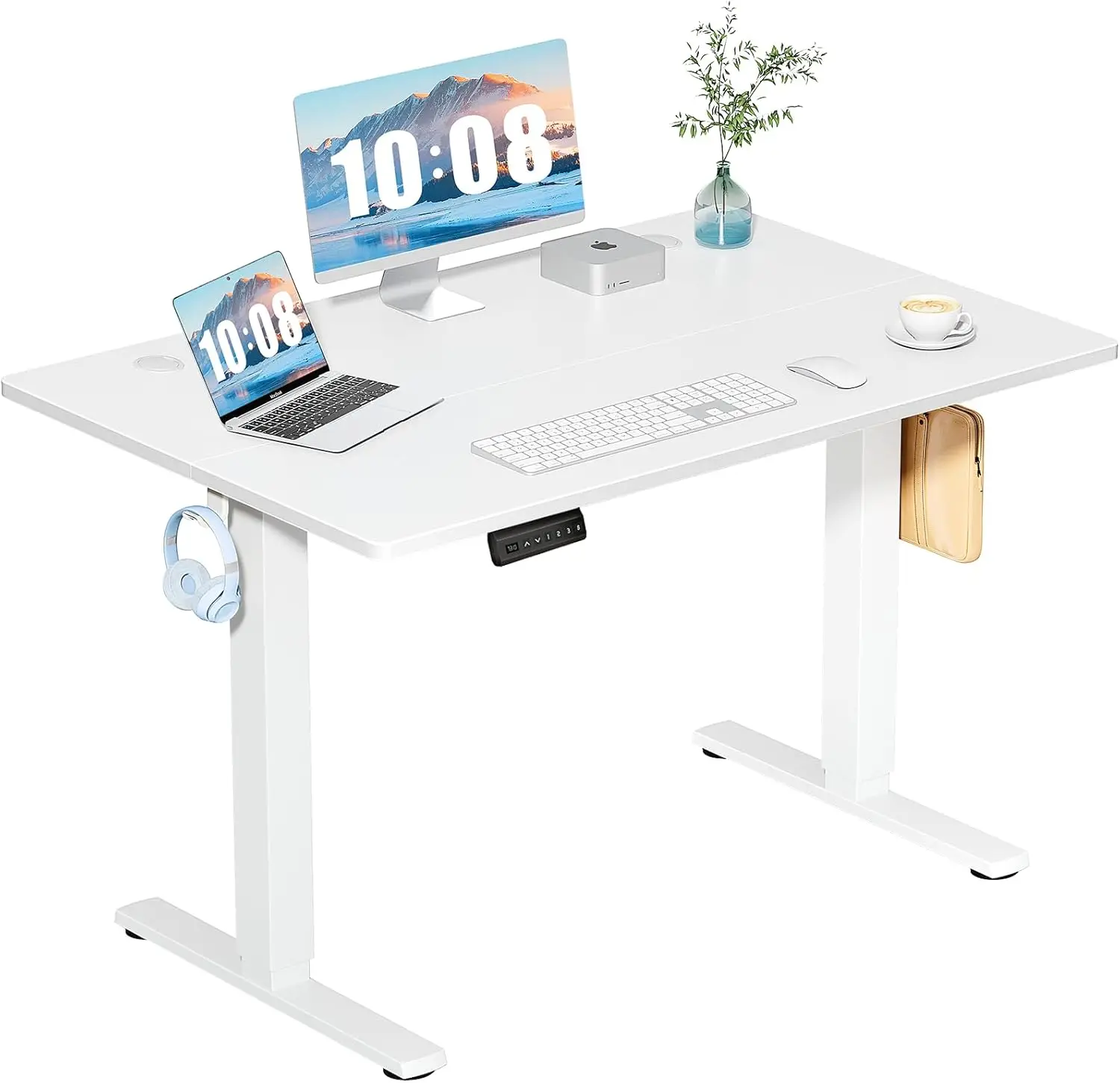 Electric Stand-Up Desk 48 Inches Wide with Height Adjustment, Sit to Stand Computer Workstation for Home Office Study Writing Gaming, Memory Preset Controller, Compatible with Walking Pad, White
Electric Stand-Up Desk 48 Inches Wide with Height Adjustment, Sit to Stand Computer Workstation for Home Office Study Writing Gaming, Memory Preset Controller, Compatible with Walking Pad, White