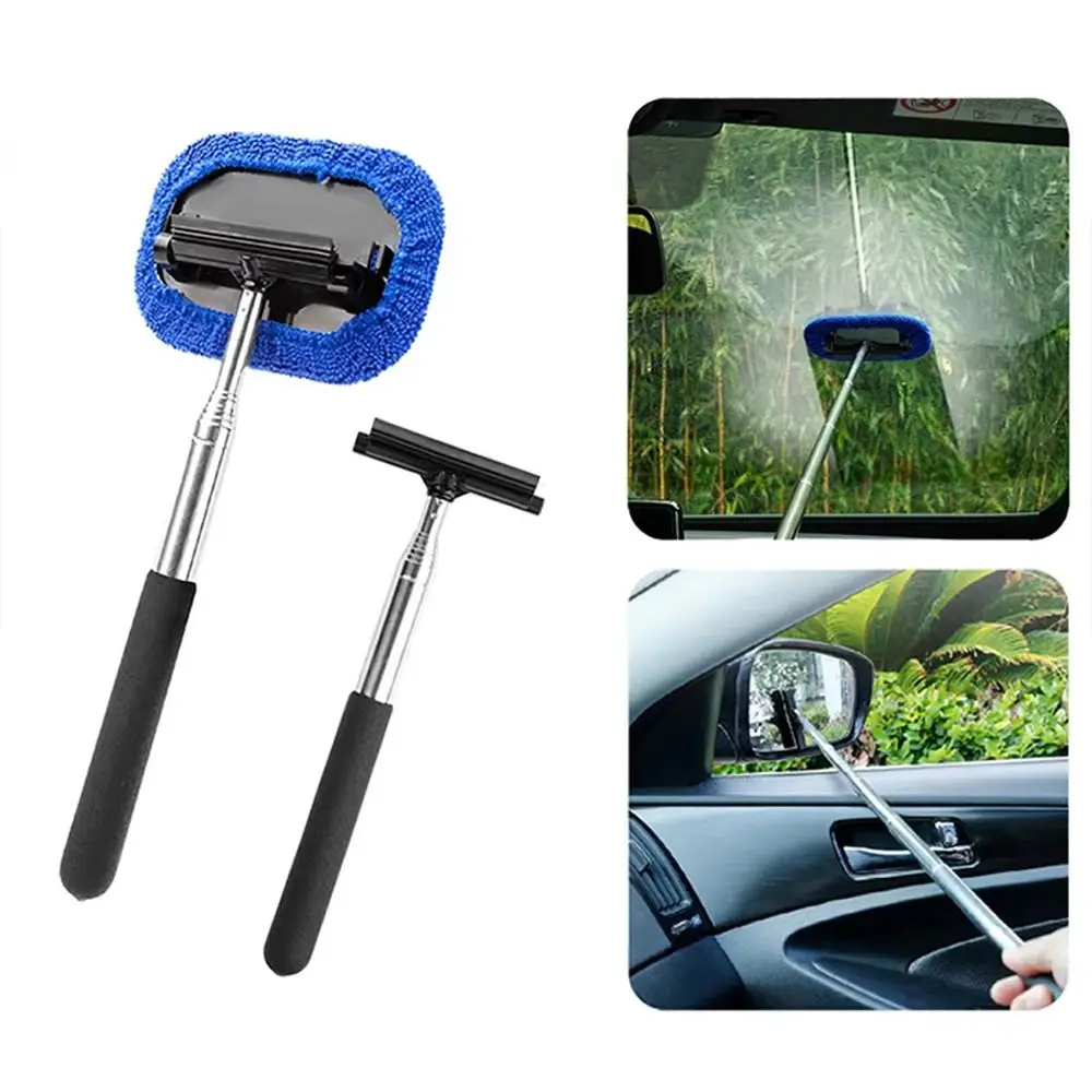Durable 2 IN 1 Glass Wiper Multifunctional Handheld Window Cleaner Telescopic Window Squeegee for Car
Durable 2 IN 1 Glass Wiper Multifunctional Handheld Window Cleaner Telescopic Window Squeegee for Car
