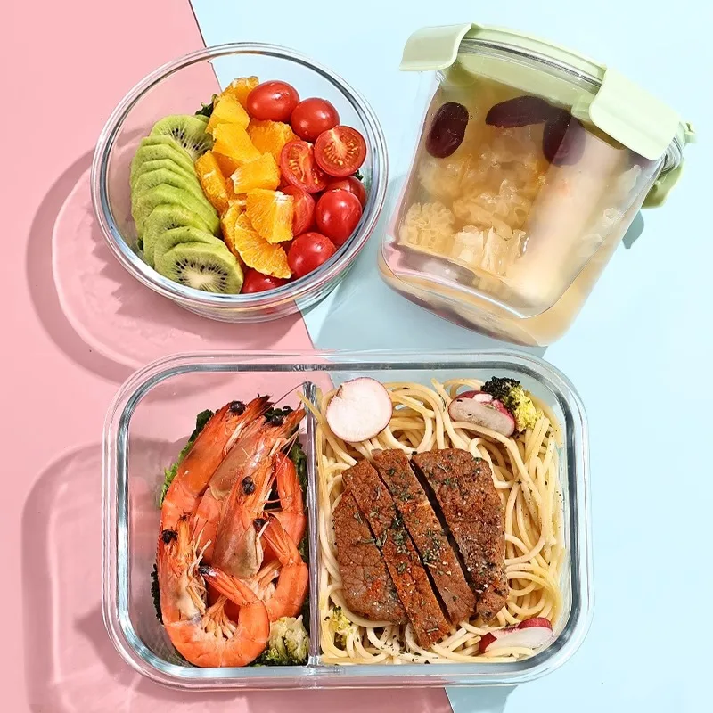 Large Capaci Glass Food Container with Lid for Office Workers Portable Meal Box Fren Preservation High Borosilie Glass
Large Capaci Glass Food Container with Lid for Office Workers Portable Meal Box Fren Preservation High Borosilie Glass
