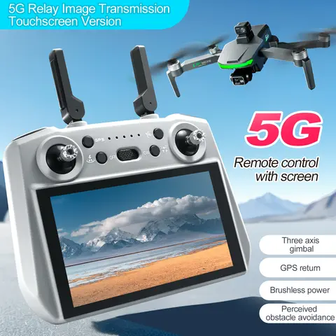 8K Drone RC Quadcopter Profesjonalny dron FPV z kamerą 4K GPS Automatyczne unikanie przeszkód 3-osiowa fotografia lotnicza Zabawki samoloty