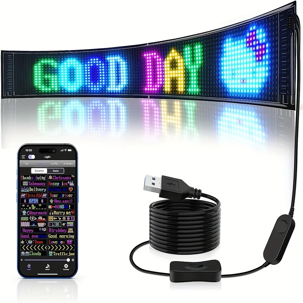 LED Matrix Panel Sign USB Powered App Control Rolling Display Advertising Board for Retail Store Event Car LED Billboard Signage
LED Matrix Panel Sign USB Powered App Control Rolling Display Advertising Board for Retail Store Event Car LED Billboard Signage