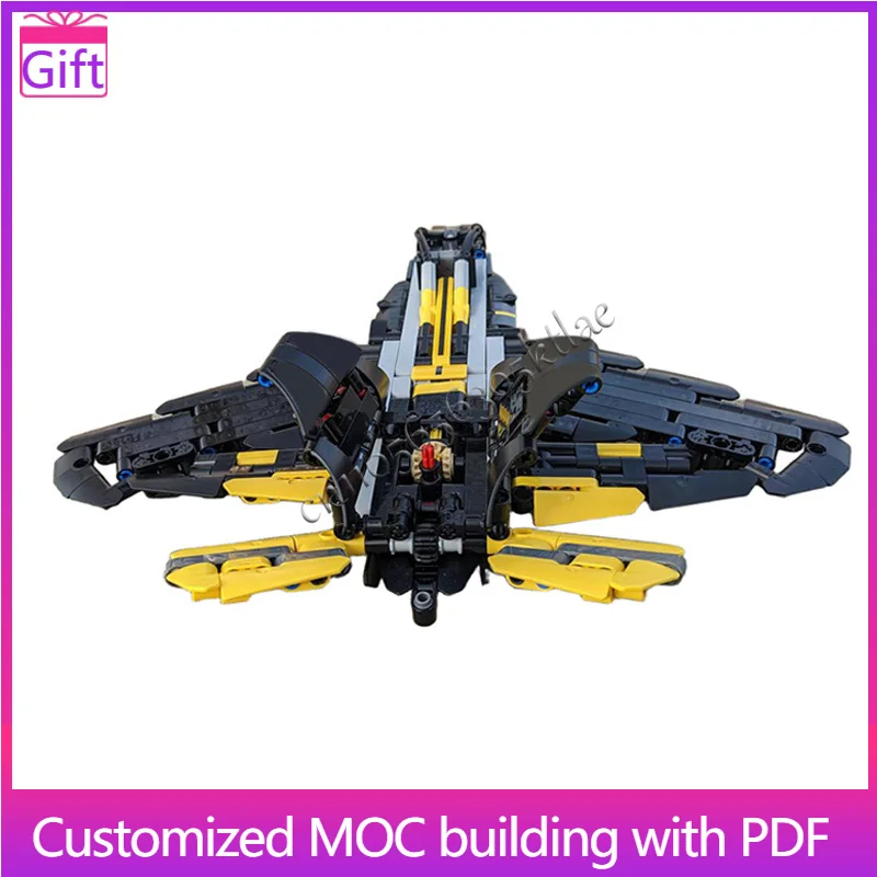 598 PCS MOC Retractable Landing Gear Warplane Technical Building Bricks Model Children DIY Assembled Educational Toys Xmas Gift
598 PCS MOC Retractable Landing Gear Warplane Technical Building Bricks Model Children DIY Assembled Educational Toys Xmas Gift