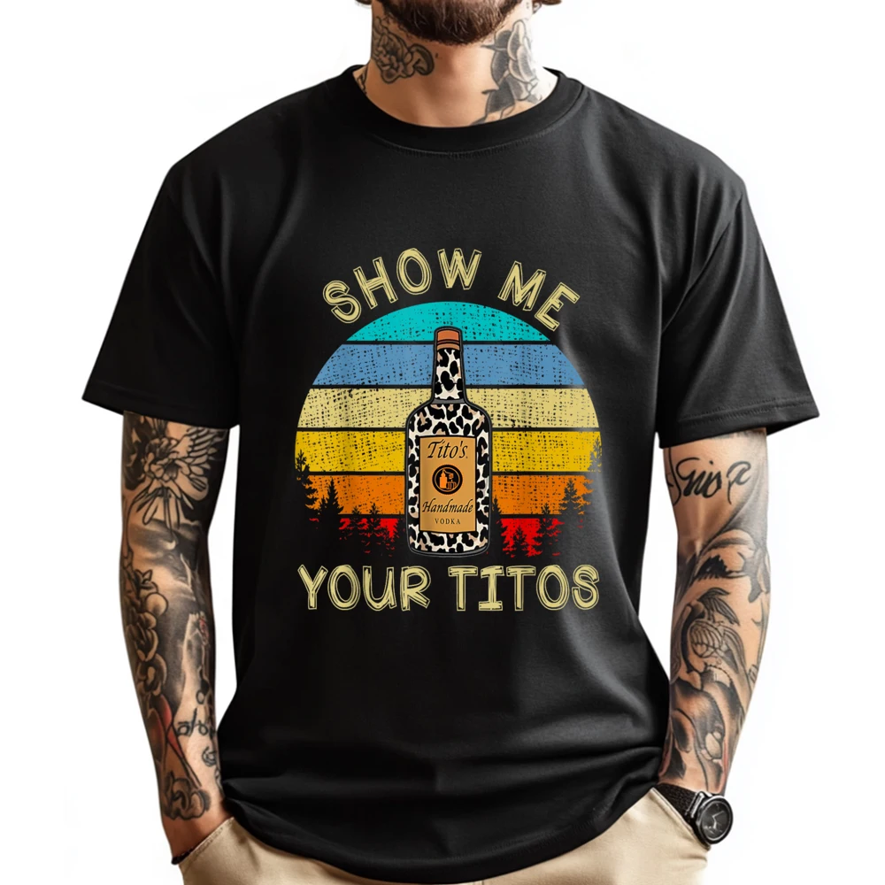 Funny Drinking Vodka Alcohol Lover Show Me Your Titos Black Graphic T Shirts Classic and versatile T-Shirt Birthday
Funny Drinking Vodka Alcohol Lover Show Me Your Titos Black Graphic T Shirts Classic and versatile T-Shirt Birthday