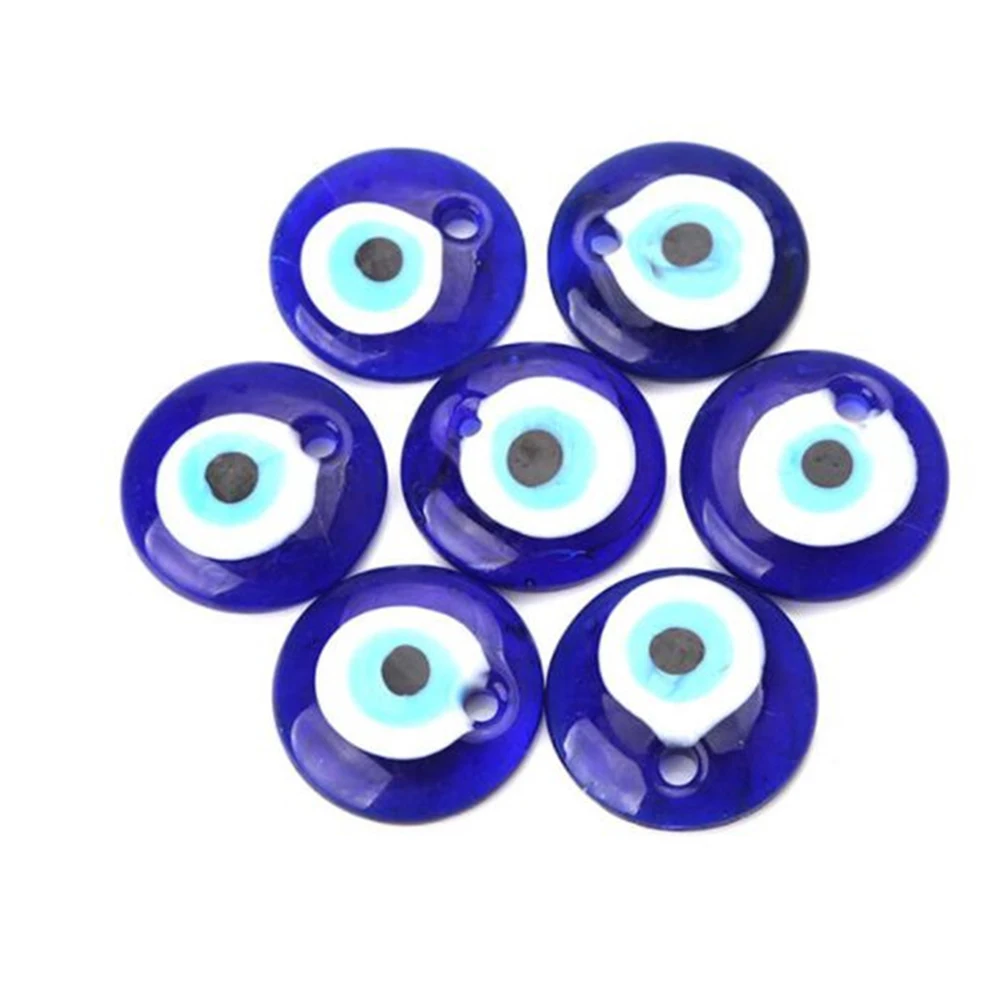 4Pcs Blue Evil Eye Ball Pendant Glass Beads for DIY Crafts Bracelets Keychain Necklace Decor Accessories Festival Materials
4Pcs Blue Evil Eye Ball Pendant Glass Beads for DIY Crafts Bracelets Keychain Necklace Decor Accessories Festival Materials