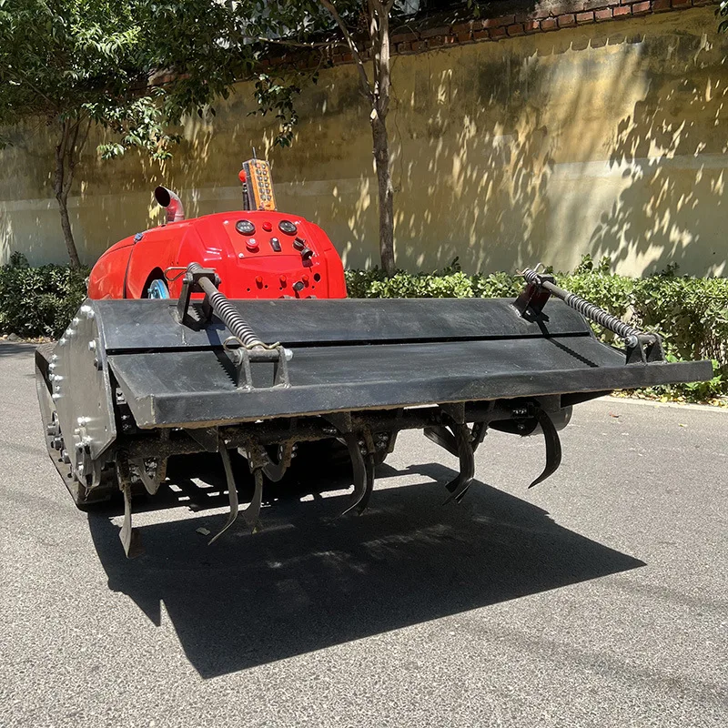 Remote control crawler rotary tiller greenhouse kiwi orchard self-propelled cultivated lawn mower multi-functional orchard
Remote control crawler rotary tiller greenhouse kiwi orchard self-propelled cultivated lawn mower multi-functional orchard