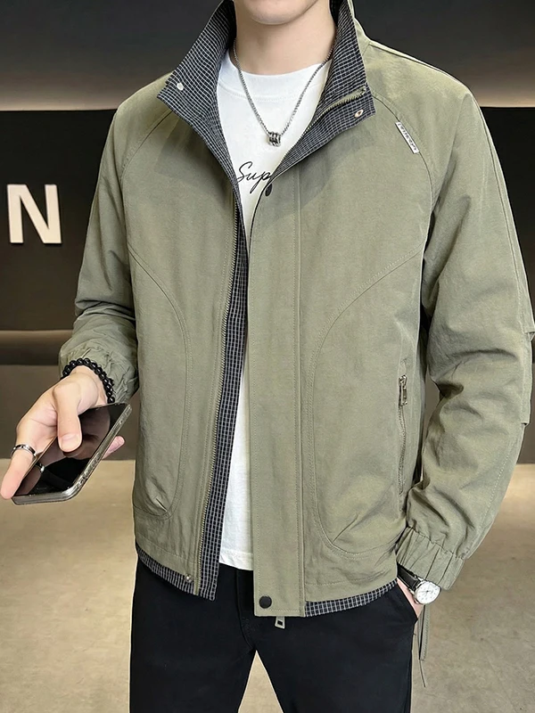 Men's Casual Stand Collar Jaet ort Sle Spring 2026 Faionable Versatile Haome Top Clothes Two-Piece Suit Look
Men's Casual Stand Collar Jaet ort Sle Spring 2026 Faionable Versatile Haome Top Clothes Two-Piece Suit Look