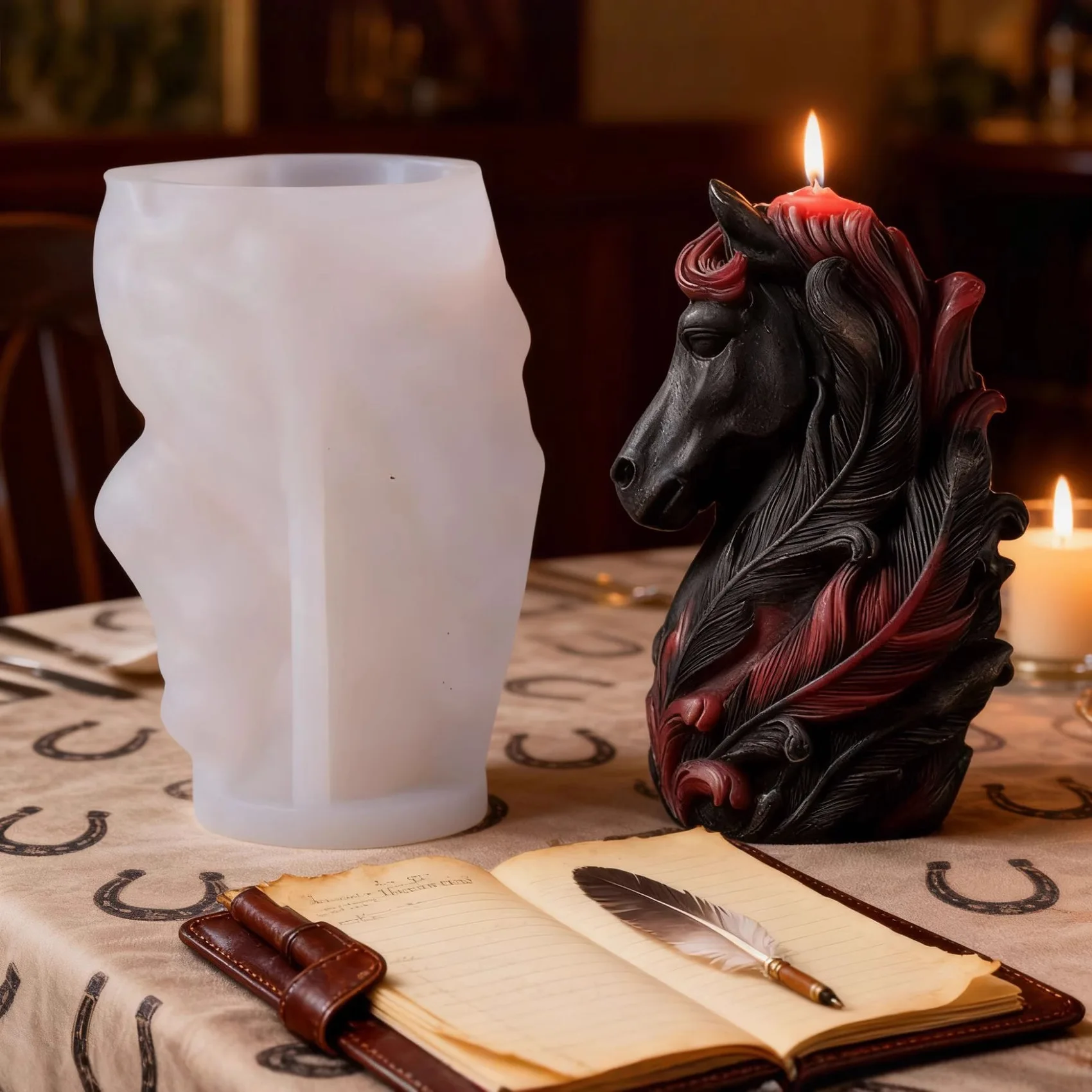 3d Horse Aromatherapy Silicone Mold DIY Creative Personality Horse Head Plaster Resin Mold Candle Molds for Candle Making
3d Horse Aromatherapy Silicone Mold DIY Creative Personality Horse Head Plaster Resin Mold Candle Molds for Candle Making