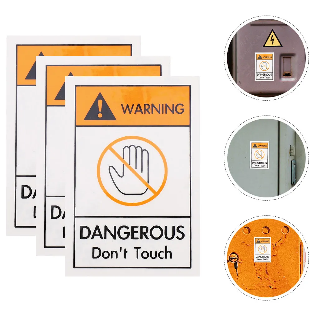 3Pcs Safety Warning Sign Stickers No Fade Clear Patterns Suitable for Equipment Factories Easy to Use Don't Touch Sign
3Pcs Safety Warning Sign Stickers No Fade Clear Patterns Suitable for Equipment Factories Easy to Use Don't Touch Sign