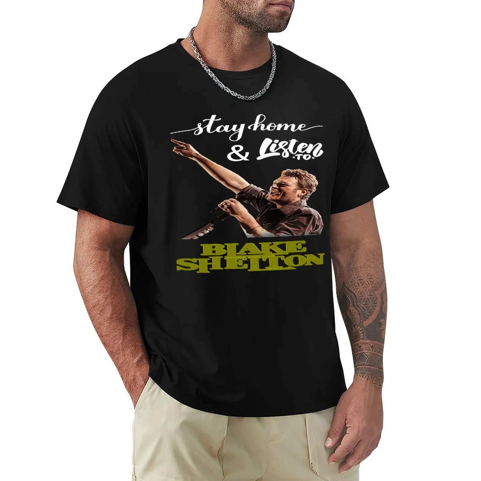 Blakes Shelton T-Shirt summer clothes graphic shirts oversized t shirts for men
Blakes Shelton T-Shirt summer clothes graphic shirts oversized t shirts for men