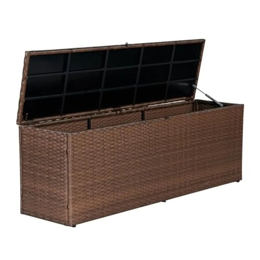 Nino Modern mst Outdoor Faux Wier De and Patio Storage Box,,Soft-Close, for Pkage Delivery, Patio Furnie, Chions, Garins, Pool
Nino Modern mst Outdoor Faux Wier De and Patio Storage Box,,Soft-Close, for Pkage Delivery, Patio Furnie, Chions, Garins, Pool