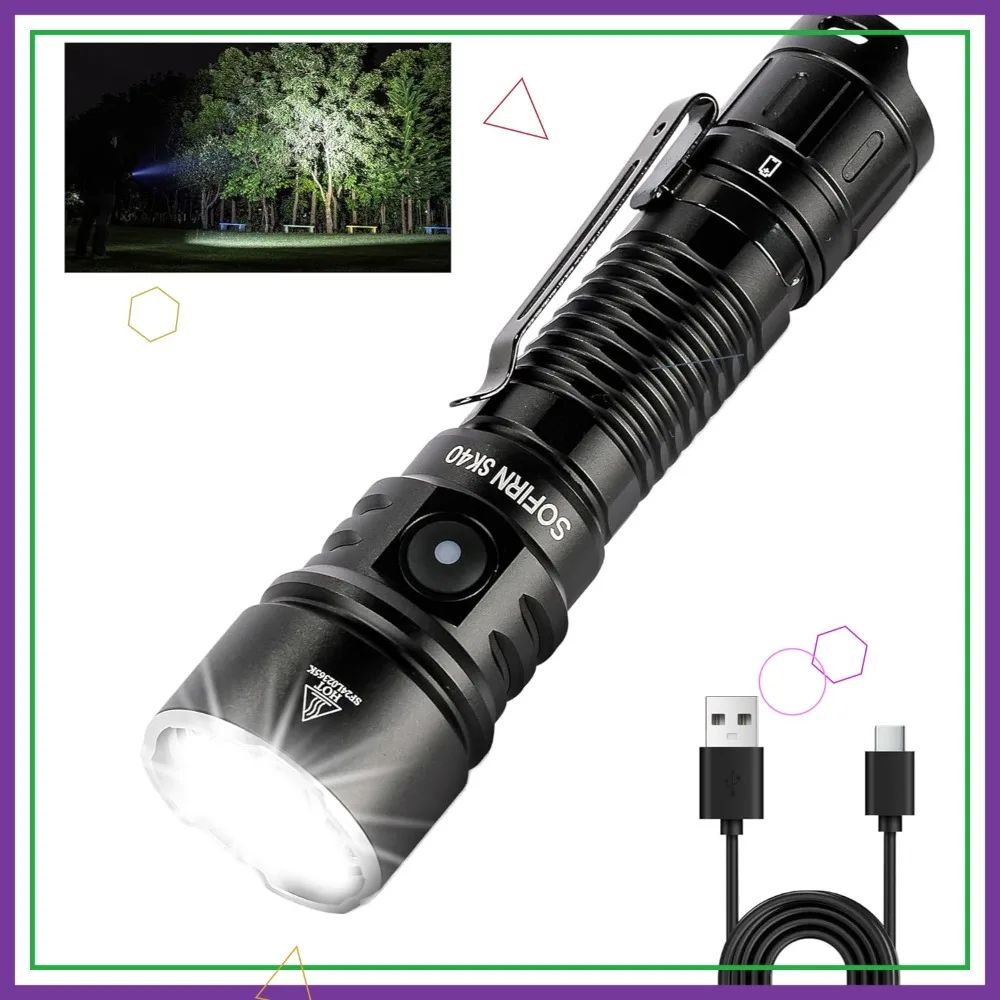 3200 Lumens Tactical Flashlight, Rechargeable EDC with 580m Throw, Dual Switches LED Spotlight for Camping Hiking
3200 Lumens Tactical Flashlight, Rechargeable EDC with 580m Throw, Dual Switches LED Spotlight for Camping Hiking