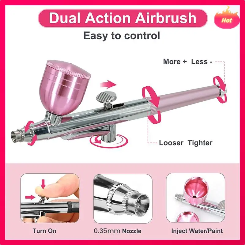 New Air Brush Kit With Air Compressor, Upgraded 7.4V 34PSI Air Brush Spayer Rechargeable Portable Cordless Air Brush
New Air Brush Kit With Air Compressor, Upgraded 7.4V 34PSI Air Brush Spayer Rechargeable Portable Cordless Air Brush