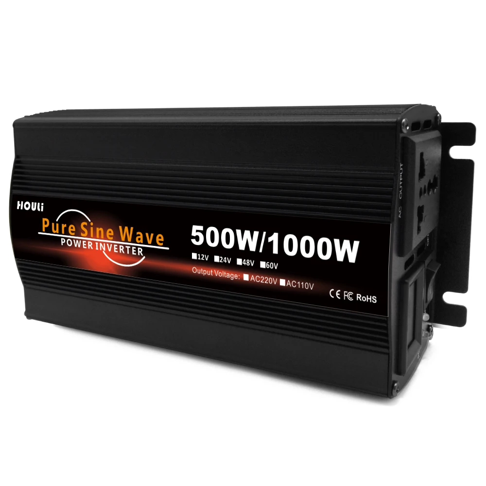 Pure Sine Wave Generator Inverter DC 12v to AC 220v 1000 Watt Transformer Power Converter Inverter with Toroidal Transformer
Pure Sine Wave Generator Inverter DC 12v to AC 220v 1000 Watt Transformer Power Converter Inverter with Toroidal Transformer