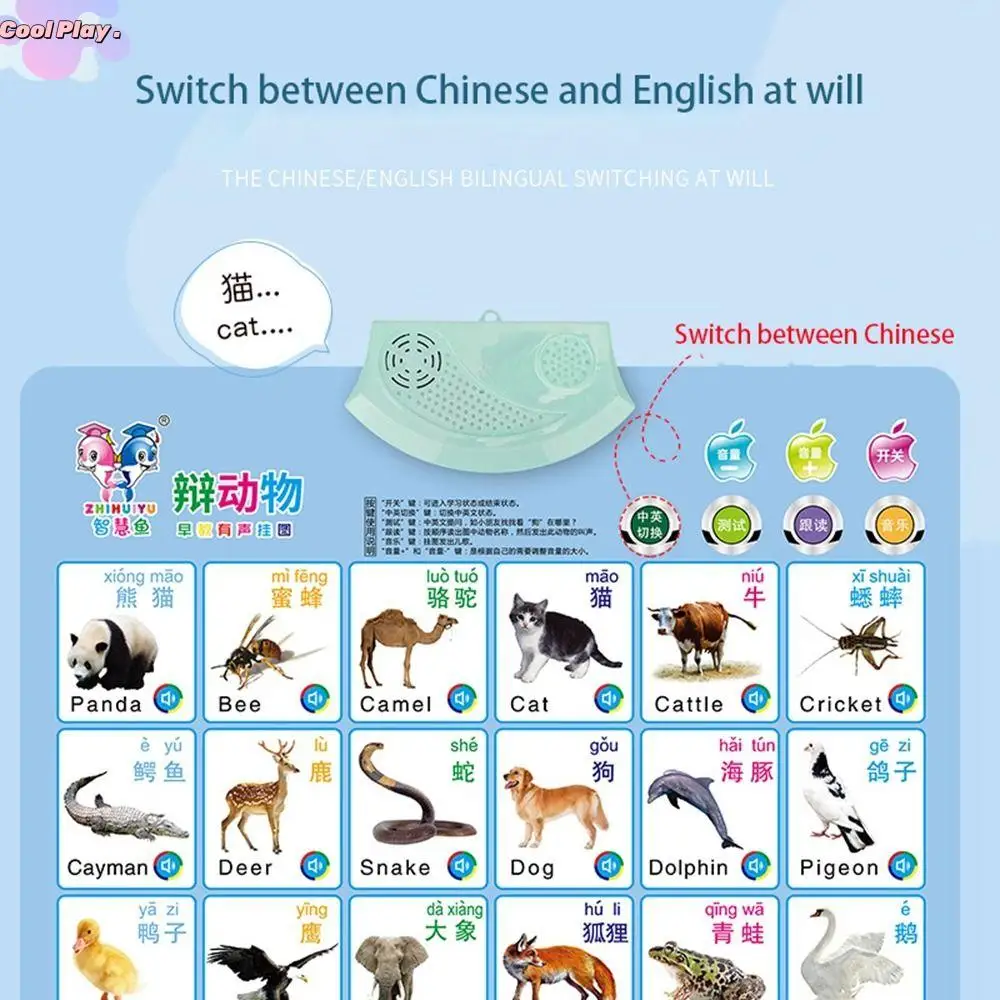 Early Education Voice Sound Children's Voice Children's Cognitive Enlightenment Audio Book Baby Learning Toys Audio Wall Chart
Early Education Voice Sound Children's Voice Children's Cognitive Enlightenment Audio Book Baby Learning Toys Audio Wall Chart