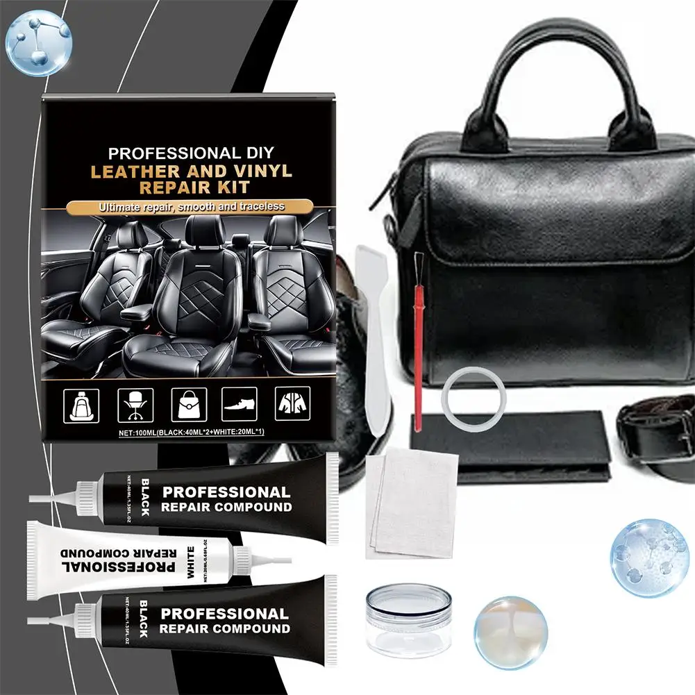 100ml Car Care Kit Liquid Leather Skin Refurbish Repair Scratch Black Coats Tool Restoration Holes Seat Cracks Sofa Auto Z8Q9
100ml Car Care Kit Liquid Leather Skin Refurbish Repair Scratch Black Coats Tool Restoration Holes Seat Cracks Sofa Auto Z8Q9
