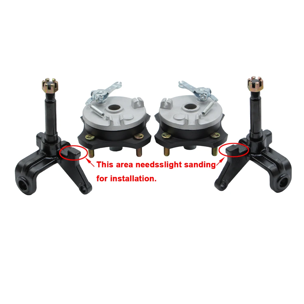 Steering Strut Knuckle Spindles & Brake Drum Wheel Hub Kit For 110cc 125cc 150cc ATV Go Kart UTV Buggy Quad Bike Replacement
Steering Strut Knuckle Spindles & Brake Drum Wheel Hub Kit For 110cc 125cc 150cc ATV Go Kart UTV Buggy Quad Bike Replacement