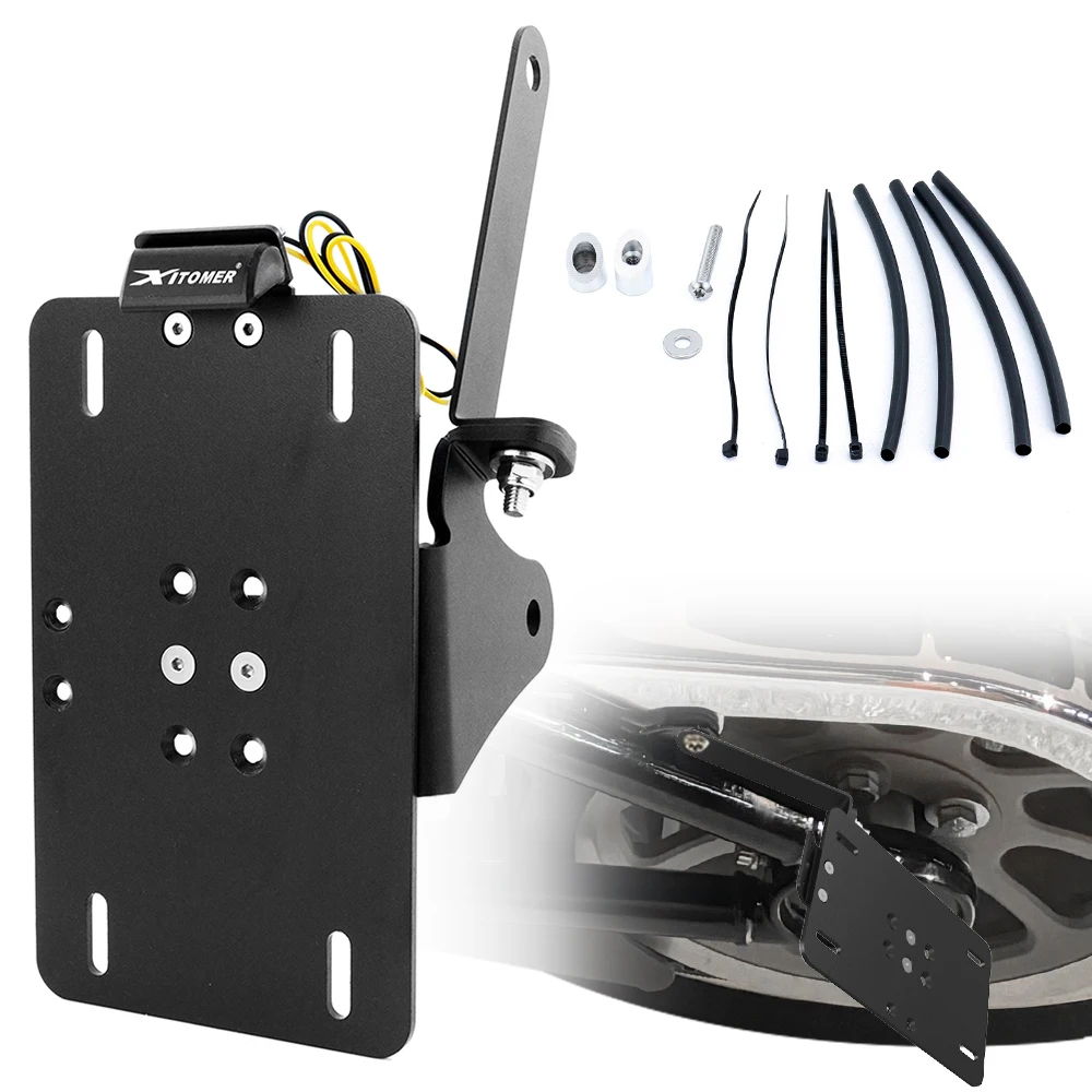 Fit For HARLEY-DAVIDSON SOFTAIL FXST 107 Side Mount Motorcycle Registration Number License Plate Holder Bracket With LED Light
Fit For HARLEY-DAVIDSON SOFTAIL FXST 107 Side Mount Motorcycle Registration Number License Plate Holder Bracket With LED Light