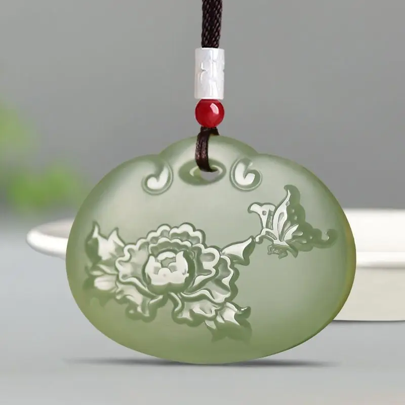 Natural Real Jade New Ruyi Safety Lock Pendant Jade Pendant Jade Brand Afghan Jade Flower Blooming Rich Male and Female Couples
Natural Real Jade New Ruyi Safety Lock Pendant Jade Pendant Jade Brand Afghan Jade Flower Blooming Rich Male and Female Couples