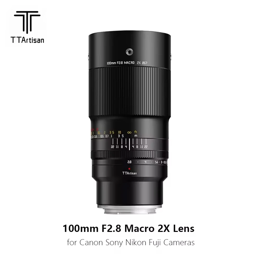 TTArtisan 100 мм F2.8 Macro 2x полнокадровый объектив DSLR для Canon Sony FujiNikon для съемки насекомых, цветов, ювелирных изделий, фотографии
TTArtisan 100 мм F2.8 Macro 2x полнокадровый объектив DSLR для Canon Sony FujiNikon для съемки насекомых, цветов, ювелирных изделий, фотографии