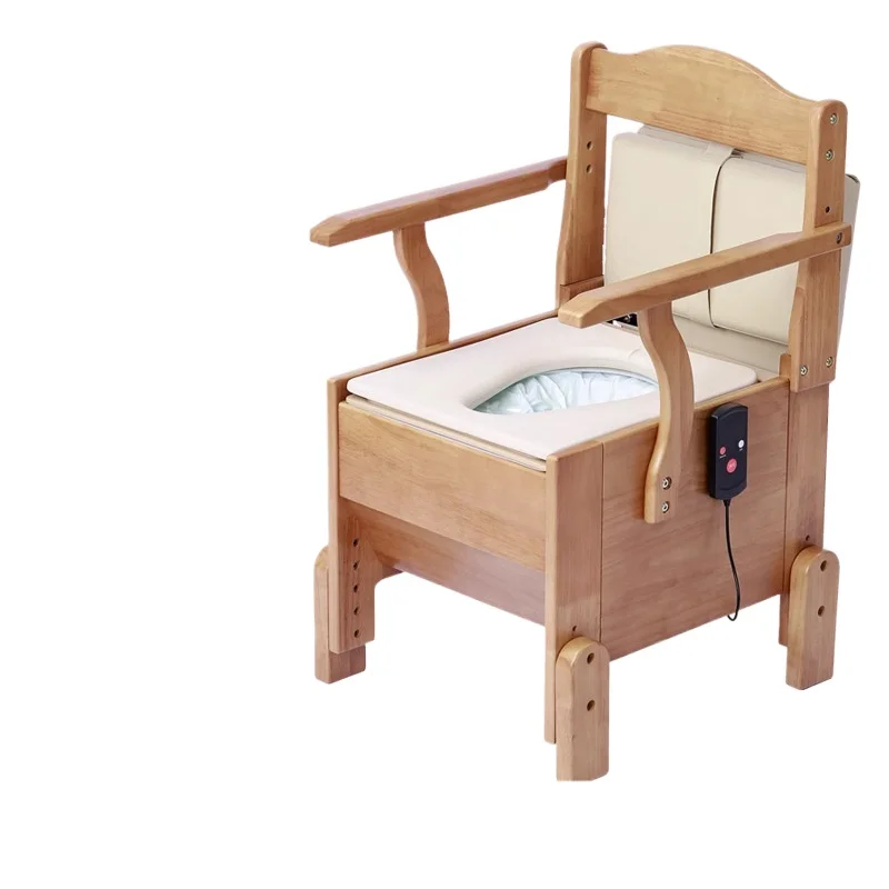 Automatic packing toilet chair, inconvenient mobility, semi-disabled, solid wood for the elderly, intelligent sealing
Automatic packing toilet chair, inconvenient mobility, semi-disabled, solid wood for the elderly, intelligent sealing