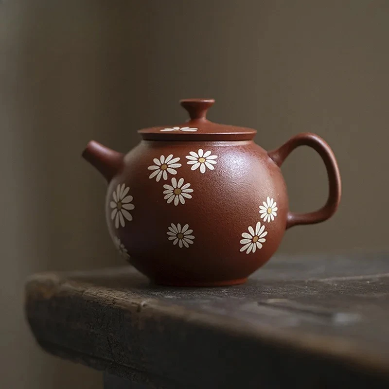 150ml High-end Purple Clay Teapots Handmade Apple Pot Raw Ore Zhu Mud Kettle With Strainer Chinese Zisha Tea Set Supplies Gifts
150ml High-end Purple Clay Teapots Handmade Apple Pot Raw Ore Zhu Mud Kettle With Strainer Chinese Zisha Tea Set Supplies Gifts